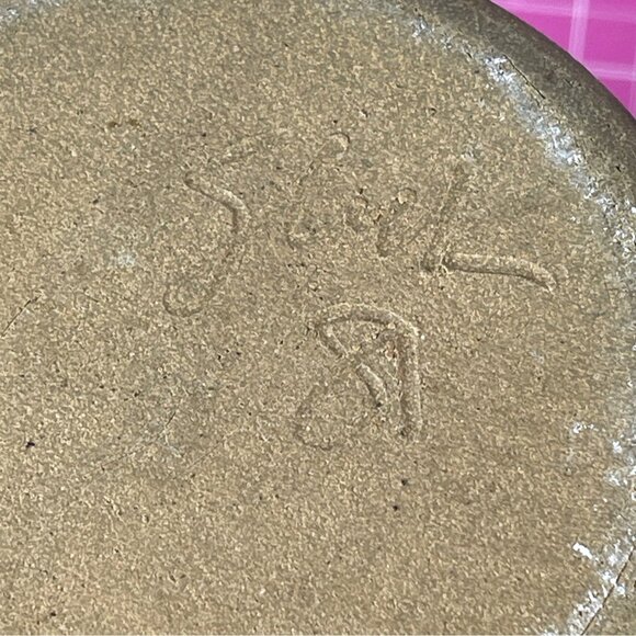 Handmade Studio Art Pottery Stoneware Ceramic Earth Glaze Lid Jar Pot Signed VTG - Picture 7 of 14